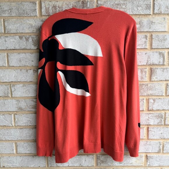 Chico's Long Sleeve Abstract Open Front Cardigan Sweater Women's Size 3 (XL) - Picture 2 of 7